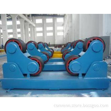 Yellow Cylinder Welding Turning Rolls / PU Pipe Rotators wi